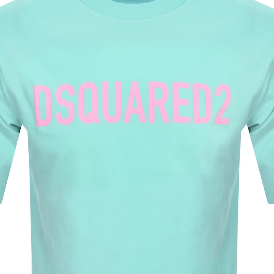 【DSQUARED2】Summer Lovers Loose Fit Colourful Logo T-Shirt Summer Lovers Loose Fit Printed T-Shirt